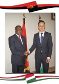 A magyar külügyi és külkereskedelmi miniszter látogatása Angolában: